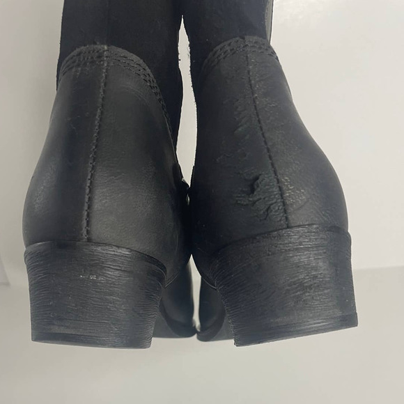 Sterling River Women's Western Cowgirl Black Ankle Boots Size 7.5 - Picture 7 of 12